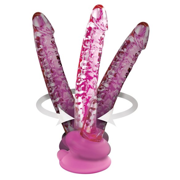 Icicles No. 86 - lasidildo penisellä - pinkki