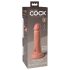 King Cock Elite 6 - realistinen dildo imukupilla 15cm - luonnollinen