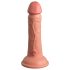 King Cock Elite 6 - realistinen dildo imukupilla 15cm - luonnollinen