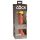King Cock Elite 6 - imukuppi, aidontuntuinen dildo (15 cm) - tumma