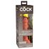 King Cock Elite 6 - imukuppi, aidontuntuinen dildo (15 cm) - tumma