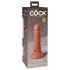 King Cock Elite 6 - imukuppi, aidontuntuinen dildo (15 cm) - tumma