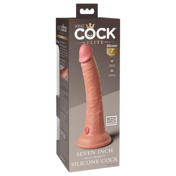 King Cock Elite - dildo imukuppi - realistinen 18cm - beige
