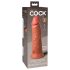 King Cock Elite 8 - imukuppidildo (20cm) - tumma luonnollinen