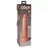 King Cock Elite 9 - realistinen dildo imukupilla 23 cm - luonnollinen