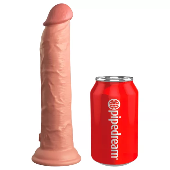 King Cock Elite 9 - realistinen dildo imukupilla 23 cm - luonnollinen