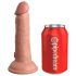King Cock Elite 6 - imukupilla varustettu vibraattori (15 cm) - luonnollinen