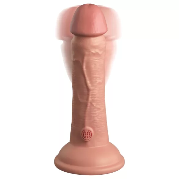King Cock Elite 6 - realistinen dildo vibraattorilla ja imukupilla - 15 cm