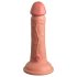 King Cock Elite 6 - Aidontuntuinen Vibratori 15 cm (tumma luonnollinen)