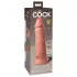 King Cock Elite 8 - dildo imukupilla ja vibraattorilla 20cm - vaalea
