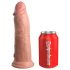 King Cock Elite 8 - imukupilla varustettu vibraattori (20 cm) - luonnollinen
