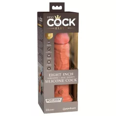   King Cock Elite 8 - realistinen vibraattori 20 cm - tumma beige