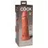 King Cock Elite 8 - realistinen vibraattori 20 cm - tumma beige