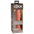 King Cock Elite 8 - aidontuntuinen vibraattori 20 cm (tumma luonnollinen)
