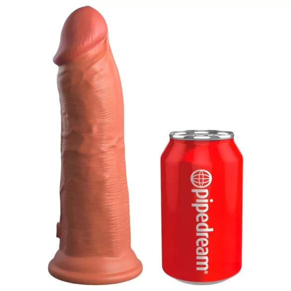 King Cock Elite 8 - realistinen vibraattori 20 cm - tumma beige