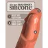 King Cock Elite 8 - realistinen vibraattori 20 cm - tumma beige