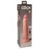King Cock Elite 9 - imukupilla varustettu vibraattori 23cm - luonnollinen