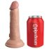 King Cock Elite Beginner's - kiinnitettävä dildo (luonnollinen)