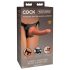 King Cock Elite Comfy - kiinnitettävä dildo valjailla (tumma luonnonväri)