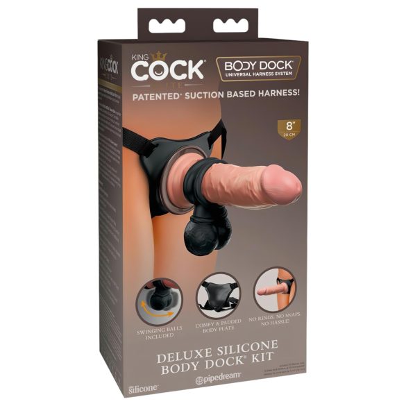 King Cock Elite Deluxe - strap-on dildo -setti
