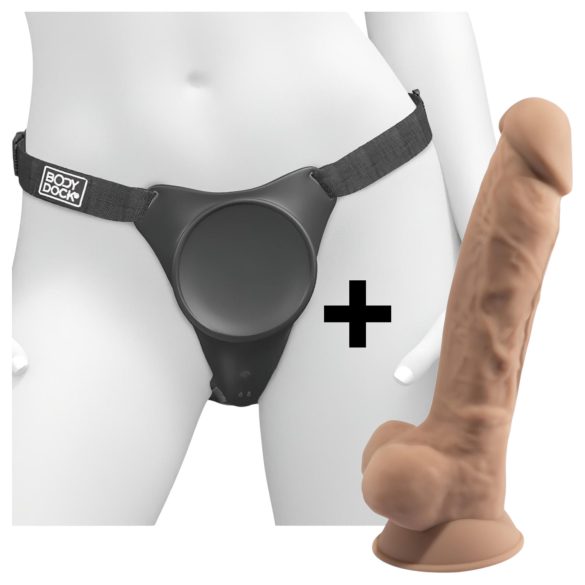 Body Dock - Strap-on dildo - G-piste ja Silexd 7 - silikoninen