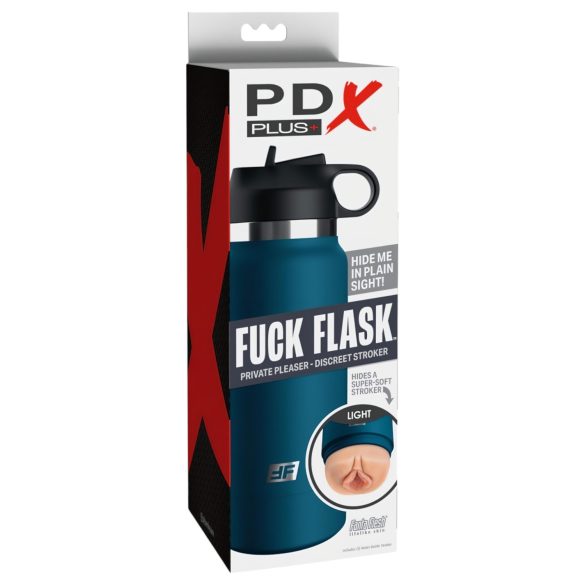 Fuck Flask Private Pleaser - tekopillu pullossa (sininen-nude)