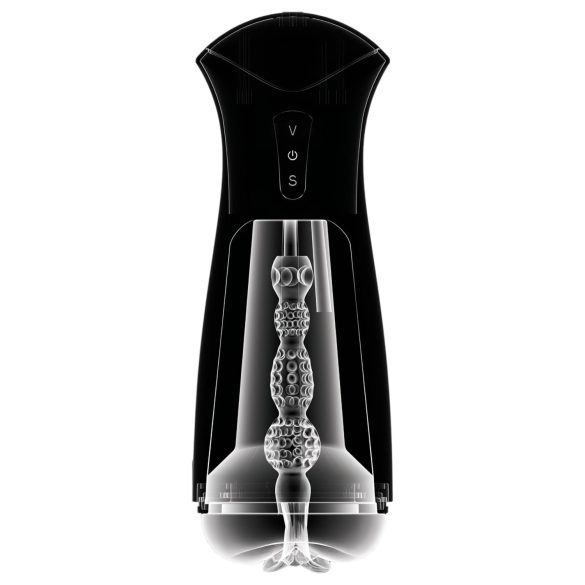 PDX Elite - imu- ja vibraatiomasturbattori - musta