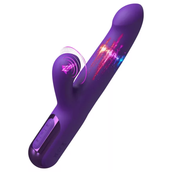 Fantasy For Her - 2in1 työntyvä vibraattori ja klitoriskiihotin - violetti