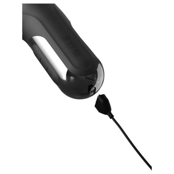 Fetish - työntävä vibraattori 3 moottorilla - musta