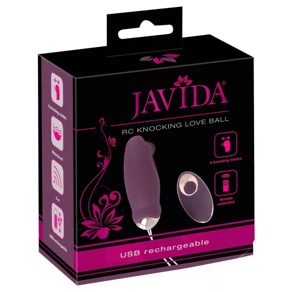 Javida - vibraattorimuna kaukosäädöllä - pulssitoiminto - lila