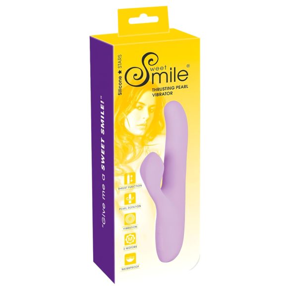SMILE Thrusting - klitoristä stimuloiva, pyörivä ja työntävä vibraattori (liila)