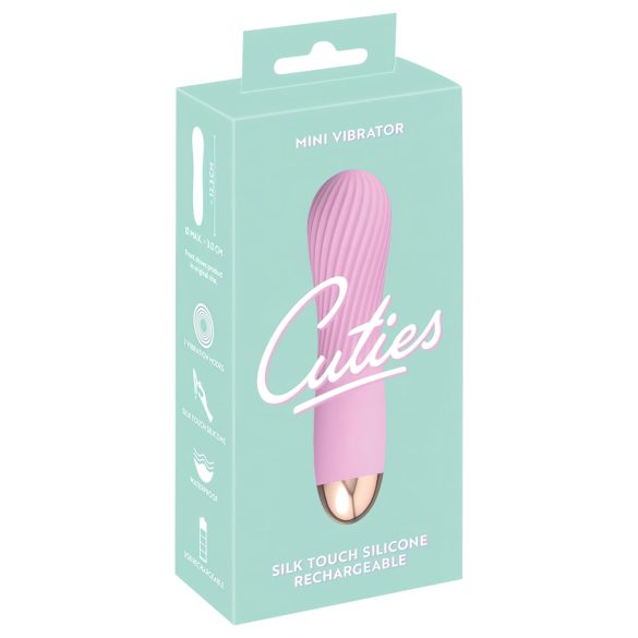 Cuties Mini - akku, vedenkestävä, spiraalivibraattori (pinkki)