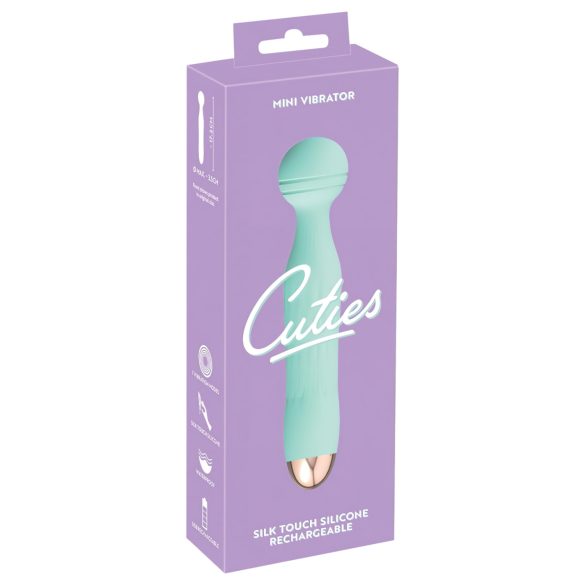 Cuties Mini Wand - ladattava, vedenkestävä vibraattori (vihreä)
