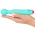 Cuties Mini Wand - ladattava, vedenkestävä vibraattori (vihreä)