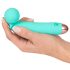 Cuties Mini Wand - ladattava, vedenkestävä vibraattori (vihreä)