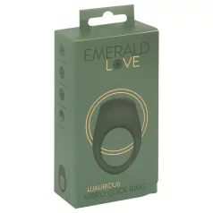   Emerald Love - ladattava penisrengas vibraattori - vedenkestävä - vihreä