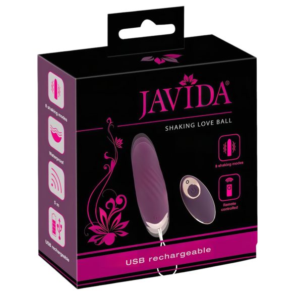 Javida Shaking Love - langaton, värähtelevä muna (violetti)