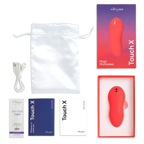 We-Vibe Touch X - ladattava, vesitiivis klitoriskiihotin (koralli)