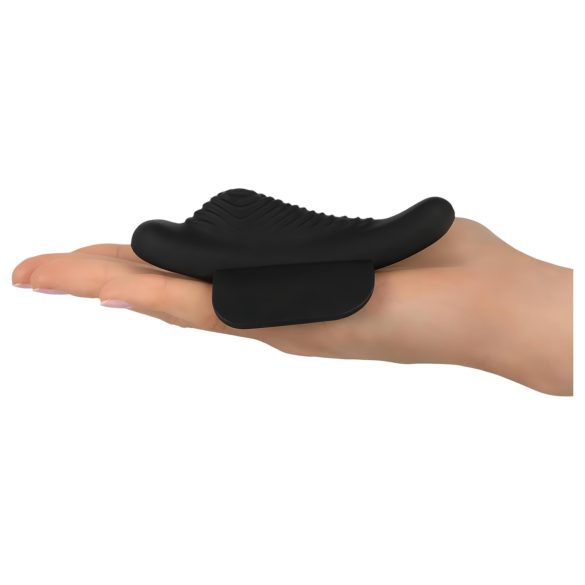 GoGasm Panty - ladattava kaukosäädettävä klitoriskiihotin - musta