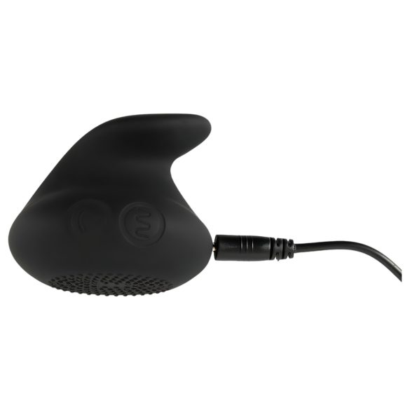 Rebel 2in1 - ladattava anaalivibraattori penisrenkaalla (musta)