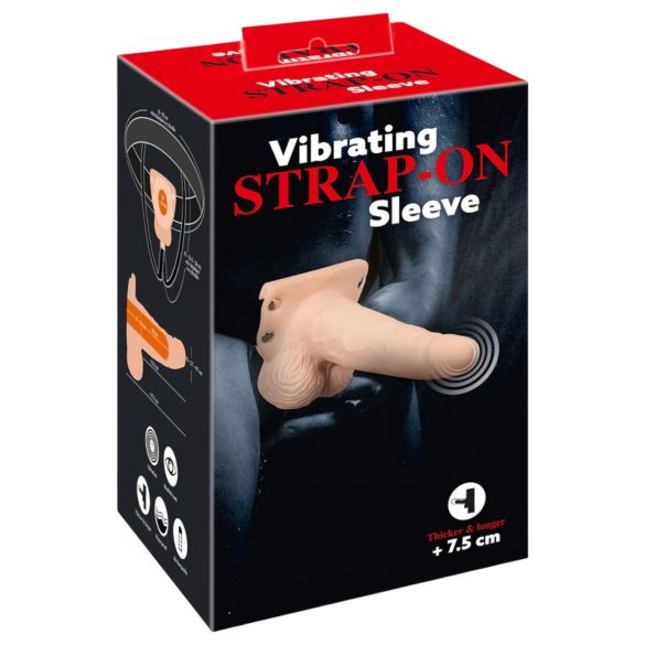 You2Toys Strap-on - Ontto kiinnitettävä vibraattori (luonnollinen)