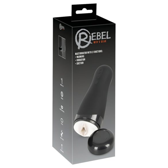Rebel 3 Function - ladattava, lämmittävä tekopimppi masturbaattori