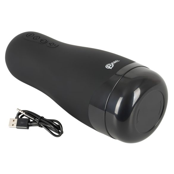 Rebel - ladattava masturbaattori - lämmitettävä tekopillu - 3 toimintoa