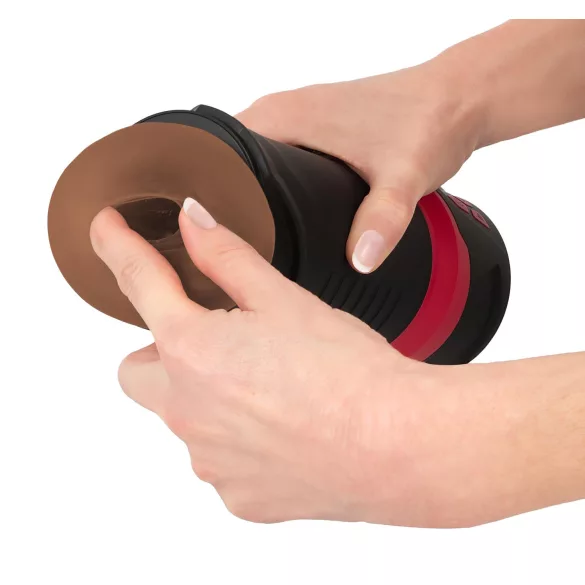 WYNE 04 - ladattava vibroiva imumasturbaattori - ruskea