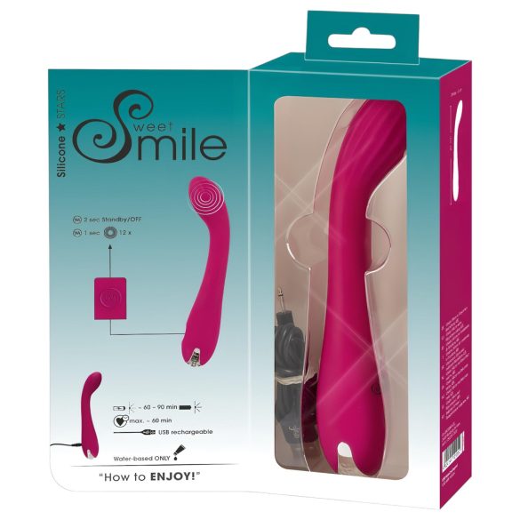 SMILE G-spot - ladattava G-piste vibraattori - uurrettu - violetti
