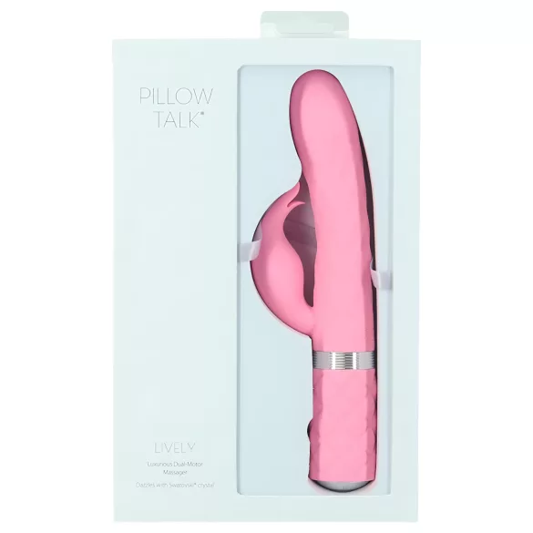 Pillow Talk Lively - ladattava, klitoriksenvärinä (pinkki)