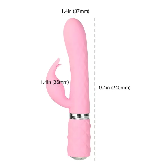 Pillow Talk Lively - ladattava, klitoriksenvärinä (pinkki)