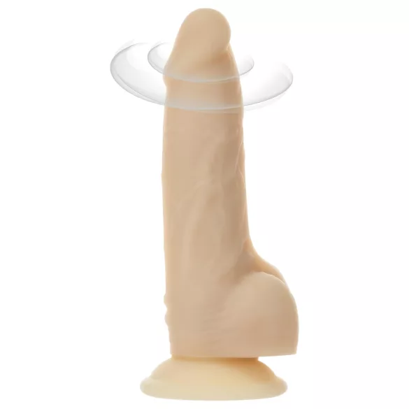 Naked Addiction Rotating 7 - pyörivä pää vibraattori (18cm) - luonnollinen