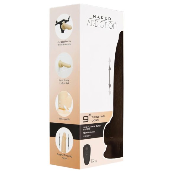Naked Addiction Thrusting 23cm - Työntävä luonnollinen vibraattori