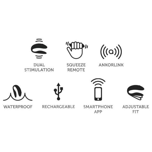 We-Vibe Chorus - parivibraattori älyohjauksella - ladattava oranssi